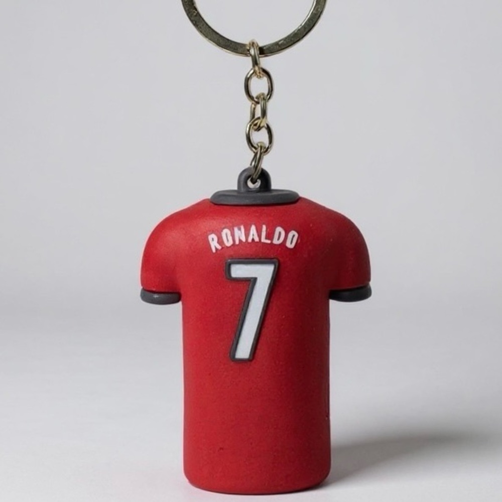 Ronaldo #7 Portugal Soccer Jersey Keychain NWT Fan Collectible